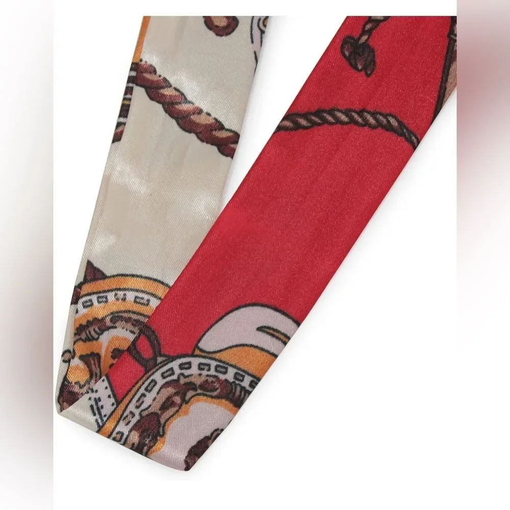 Light and soft narrow-width twillis scarf,  NIP